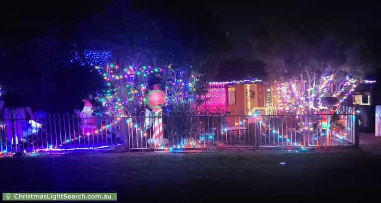 Christmas Light display at 27 Lawson Street, Campbelltown
