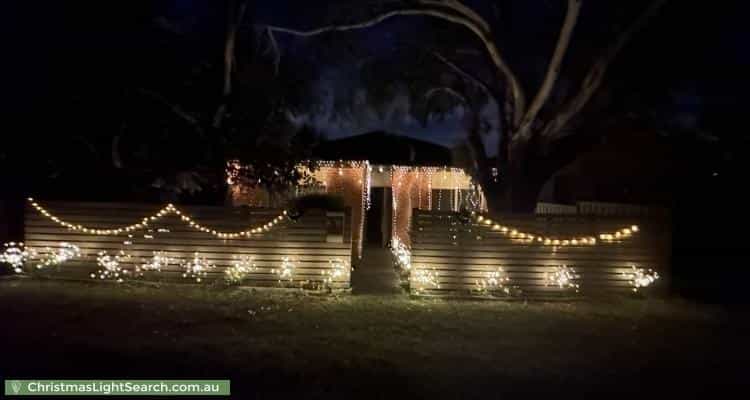Christmas Light display at 28 Mark Street, Rosebud