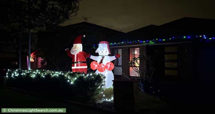 Christmas Light display at 4 Mera Street, Guildford