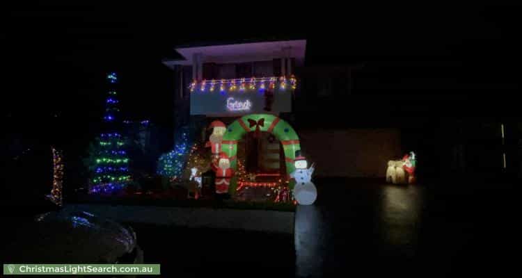 Christmas Light display at 12 Mellish Street, Marsden Park