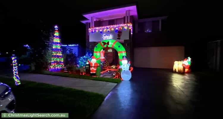 Christmas Light display at 12 Mellish Street, Marsden Park