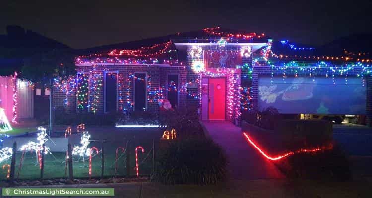Christmas Light display at 17 Clarendon Drive, Keysborough