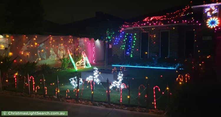 Christmas Light display at 17 Clarendon Drive, Keysborough