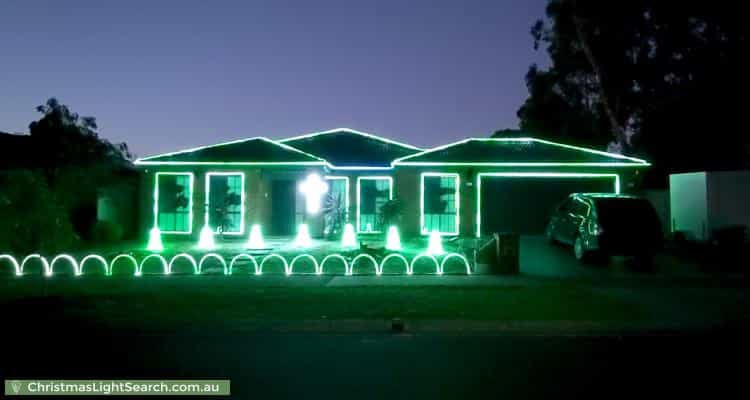 Christmas Light display at 105 Oaklands Way, Pakenham