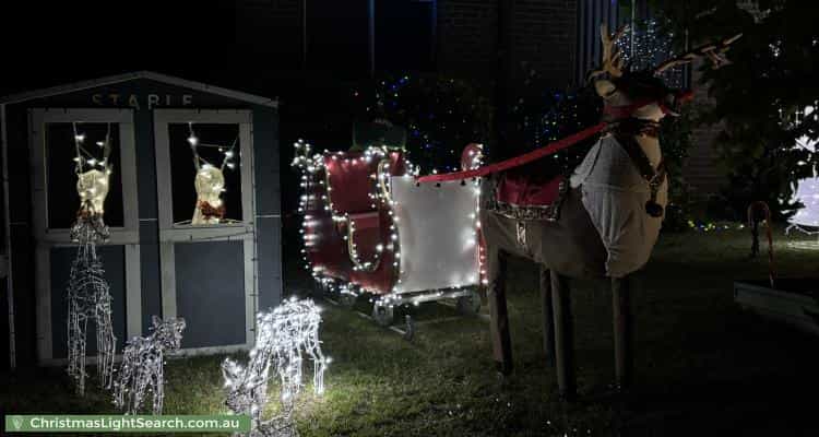 Christmas Light display at 30 Richardson Drive, Mornington