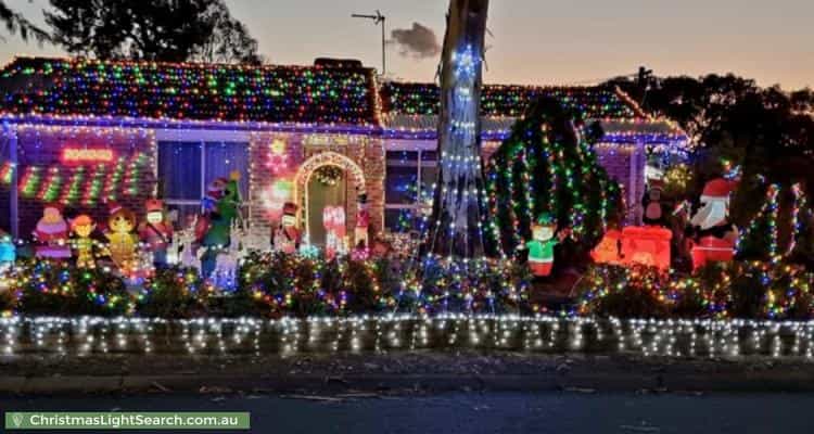 Christmas Light display at 42 Pennington Crescent, Calwell