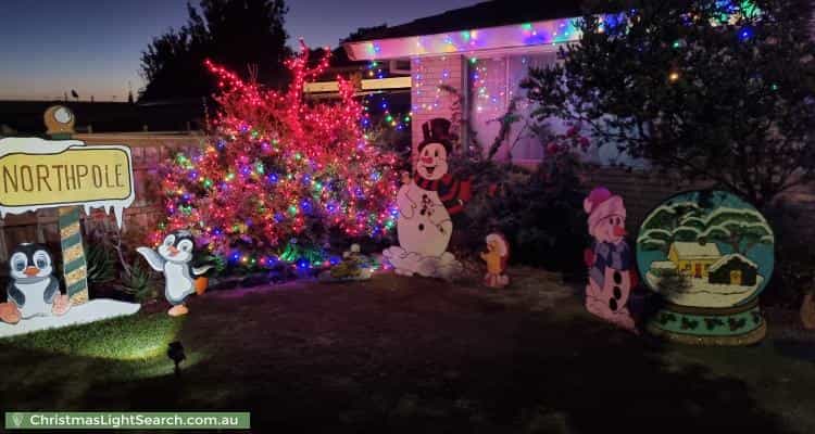 Christmas Light display at 8 Sunset Place, Ocean Grove