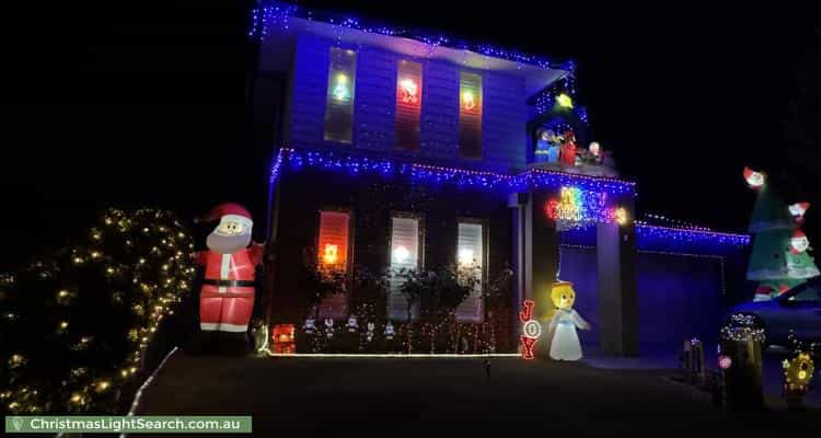 Christmas Light display at 18 Hood Place, Pakenham