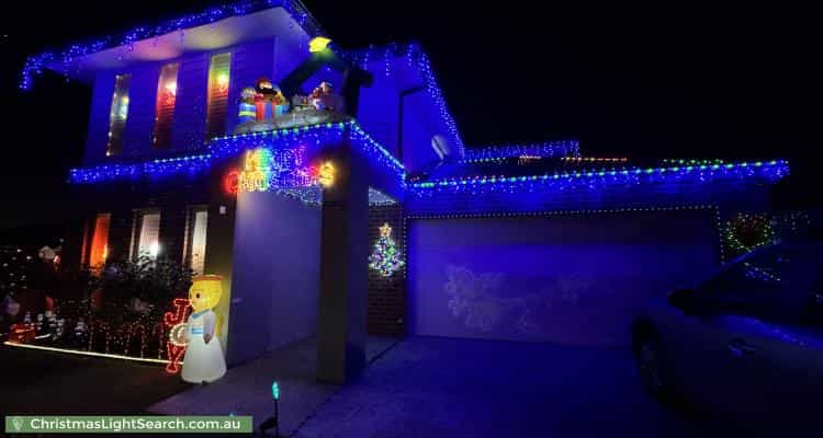 Christmas Light display at 18 Hood Place, Pakenham