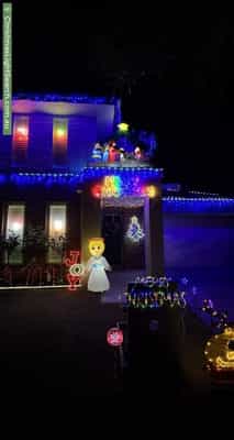 Christmas Light display at 18 Hood Place, Pakenham