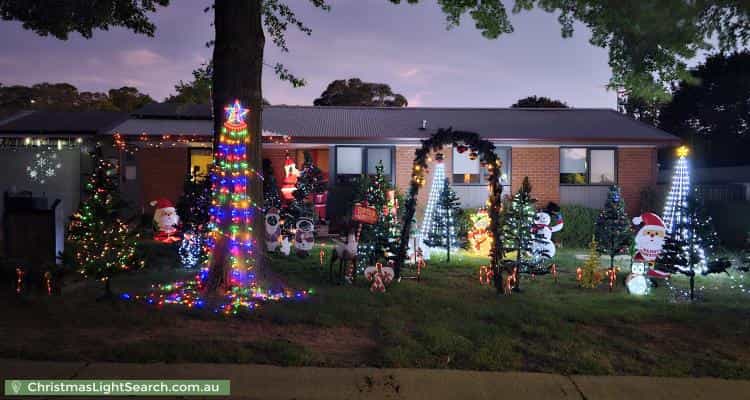 Christmas Light display at 3 Nunki Place, Giralang