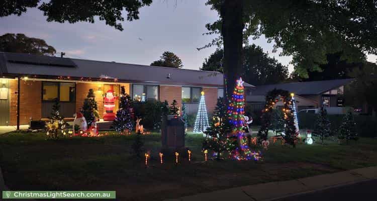 Christmas Light display at 3 Nunki Place, Giralang
