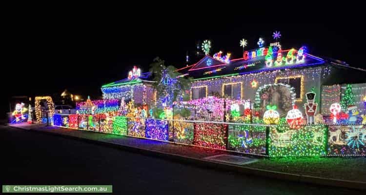 Christmas Light display at 3 Gnandaroo Road, Exmouth