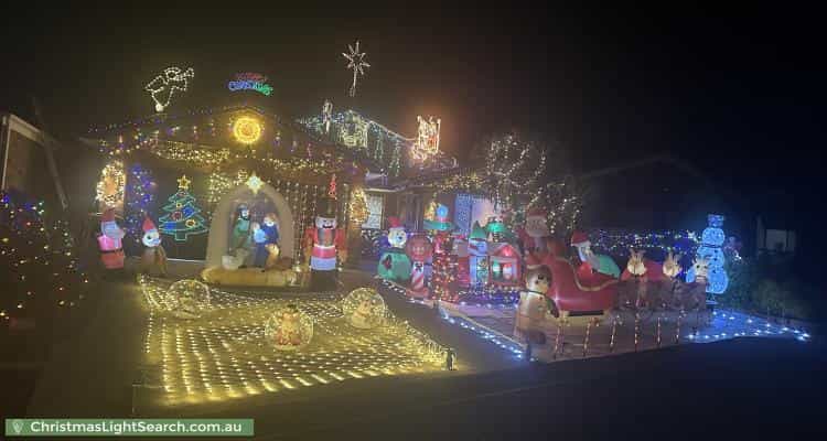 Christmas Light display at 5 Zadow Place, Richardson