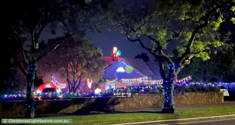 Christmas Light display at 27 Trevorten Avenue, Glenunga