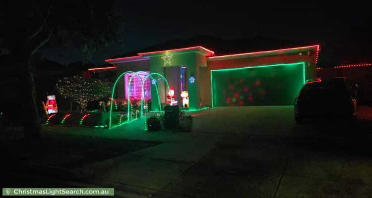 Christmas Light display at 30 Bellerive Road, Wollert