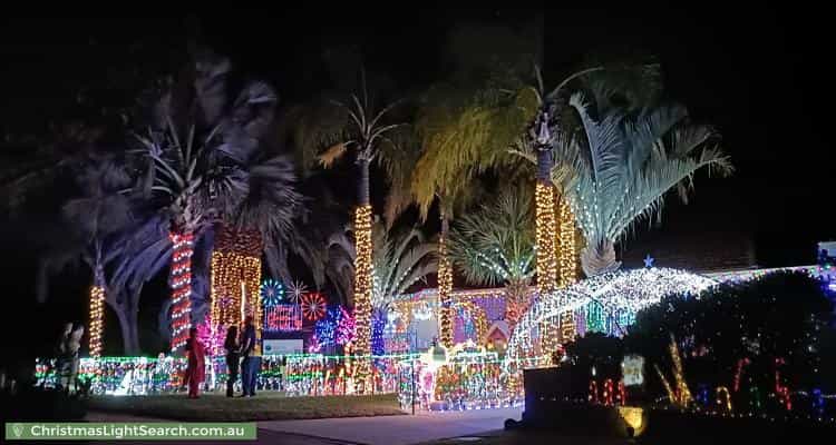 Christmas Light display at 19 Ivythorne Grove, Kiara
