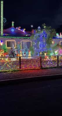 Christmas Light display at 3 Gnandaroo Road, Exmouth