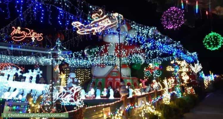 Christmas Light display at 50 Kincumber Drive, Croydon