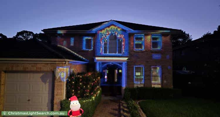 Christmas Light display at 12 Macquarie Avenue, Kellyville