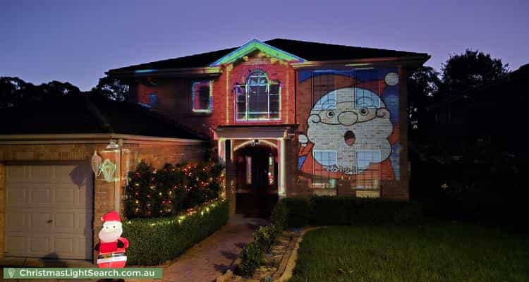 Christmas Light display at 12 Macquarie Avenue, Kellyville