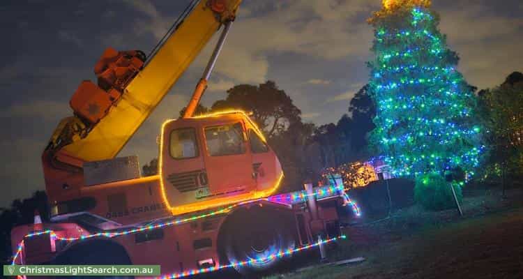 Christmas Light display at 90 Llandilo Road, Berkshire Park