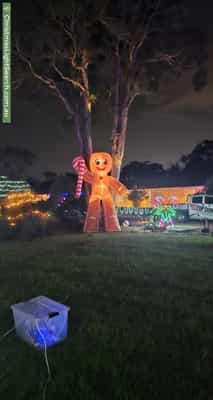 Christmas Light display at 90 Llandilo Road, Berkshire Park