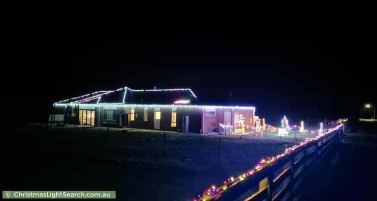 Christmas Light display at 11 Teesdale-Lethbridge Road, Teesdale