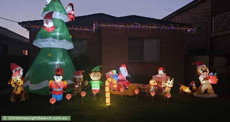 Christmas Light display at 15 Vicliffe Avenue, Campsie