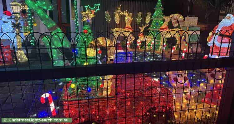 Christmas Light display at 36 Loch Street, Coburg