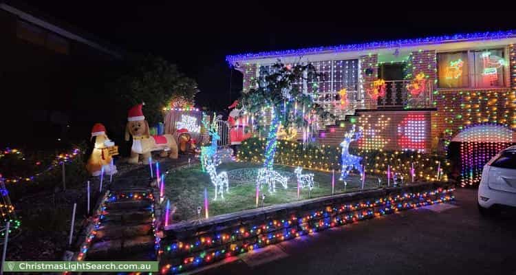 Christmas Light display at 20 Cordelia Court, Rosetta