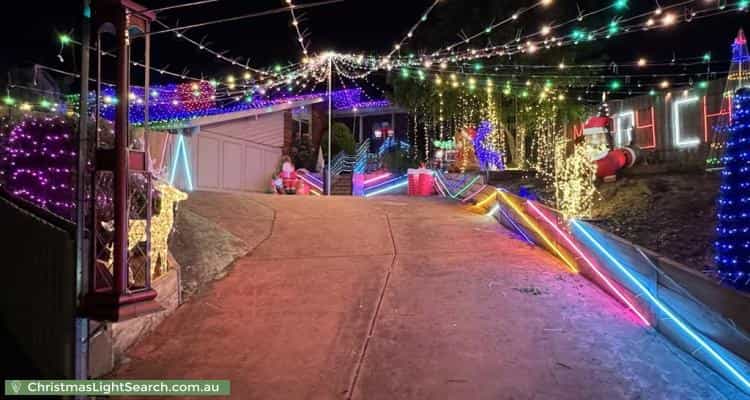 Christmas Light display at 9 Jeanette Close, Saint Helena