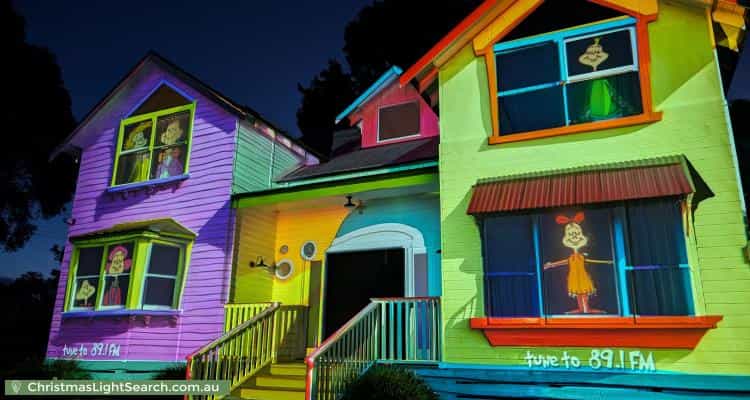 Christmas Light display at 8 Stradbroke Road, Montrose