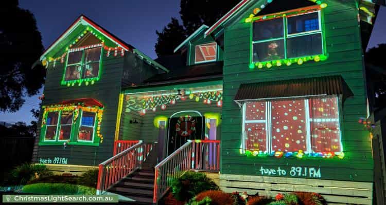 Christmas Light display at 8 Stradbroke Road, Montrose