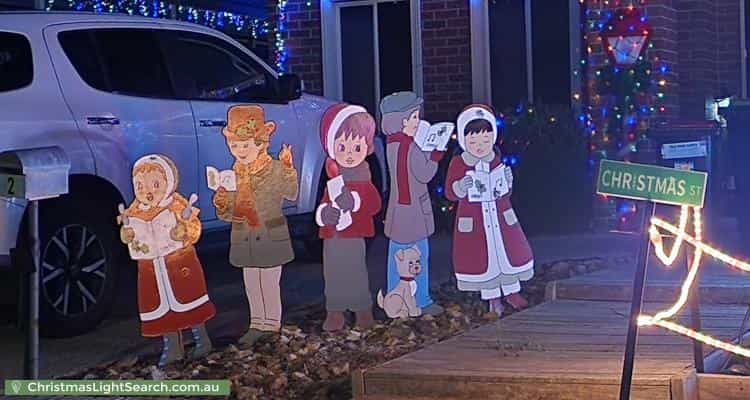 Christmas Light display at 2 Stableford Chase, Melton West