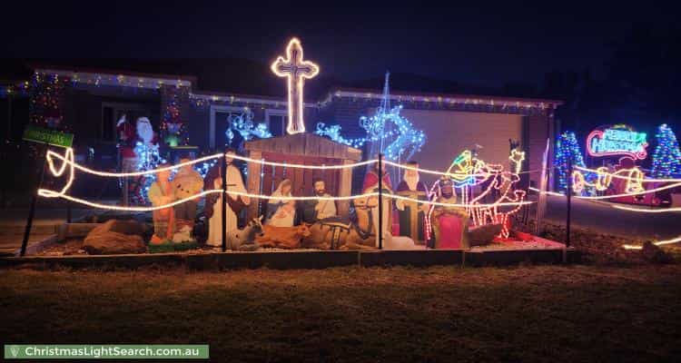 Christmas Light display at 2 Stableford Chase, Melton West