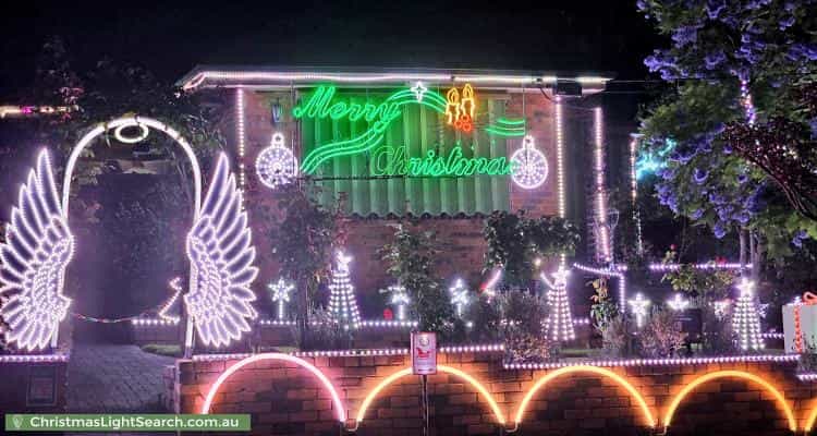 Christmas Light display at 55 Mersey Street, Box Hill North