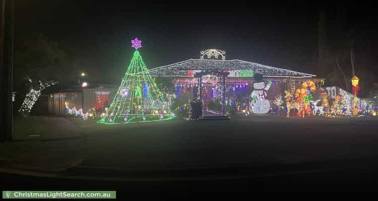 Christmas Light display at 1 Hook Court, Craigieburn