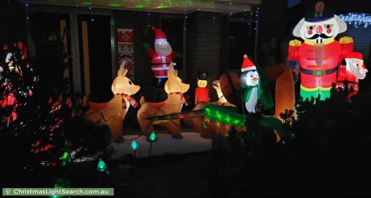 Christmas Light display at  Warralily Boulevard, Armstrong Creek