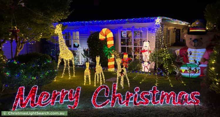 Christmas Light display at 135 Lincoln Road, Croydon