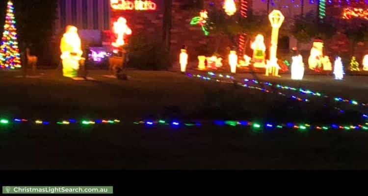 Christmas Light display at 35 Seven Mile Road, Trafalgar