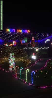 Christmas Light display at 5 Whitmont Court, Fulham Gardens