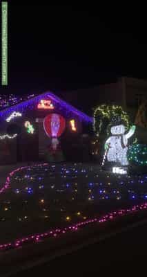 Christmas Light display at 5 Whitmont Court, Fulham Gardens