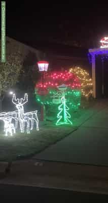 Christmas Light display at 5 Whitmont Court, Fulham Gardens