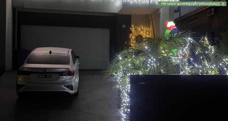 Christmas Light display at 83A Park Road, Cheltenham