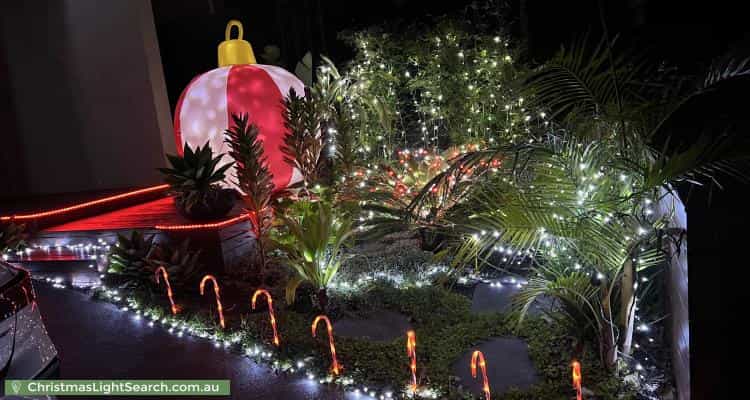 Christmas Light display at 83A Park Road, Cheltenham