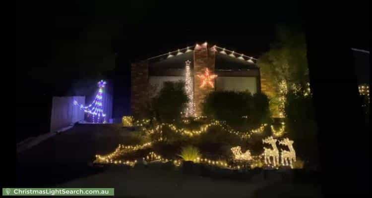 Christmas Light display at 16 Hawken Street, Monash