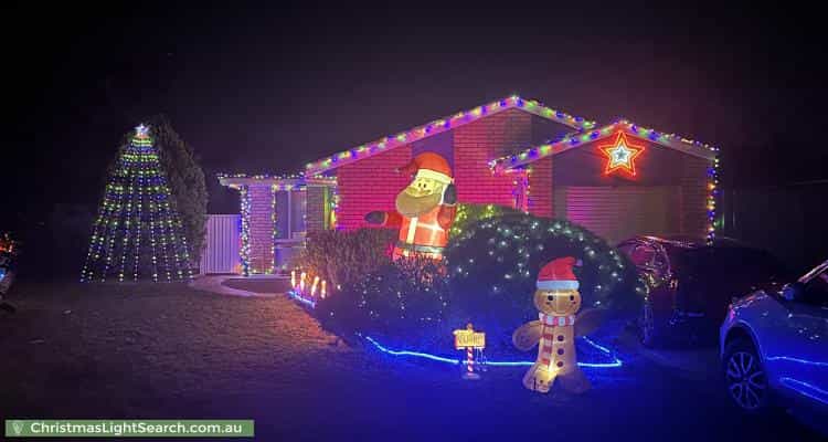Christmas Light display at 13 Mundawari Circuit, Ngunnawal