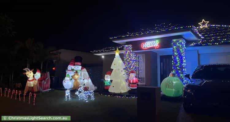Christmas Light display at 18 Alesana Drive, Bellbird Park
