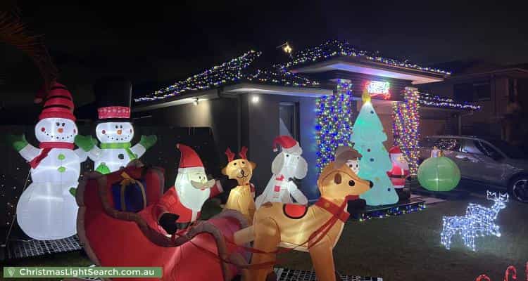 Christmas Light display at 18 Alesana Drive, Bellbird Park
